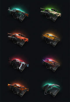 CS:GO 15 Cases Icons pack