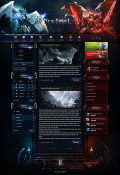 Mu Online New Level Game Website Template