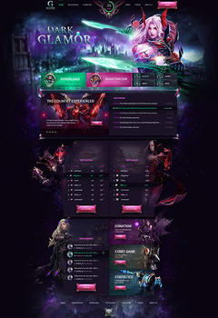 Mu Online Dark Glamor Game Website Template