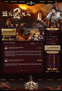 Sakura2 Metin2 Game Website Template